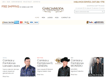 Tablet Screenshot of garciamoda.com